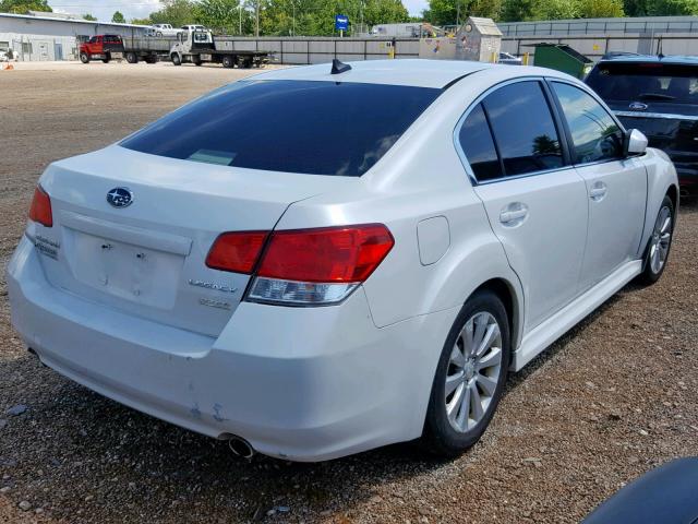 4S3BMDK64B2222778 - 2011 SUBARU LEGACY 3.6 WHITE photo 4