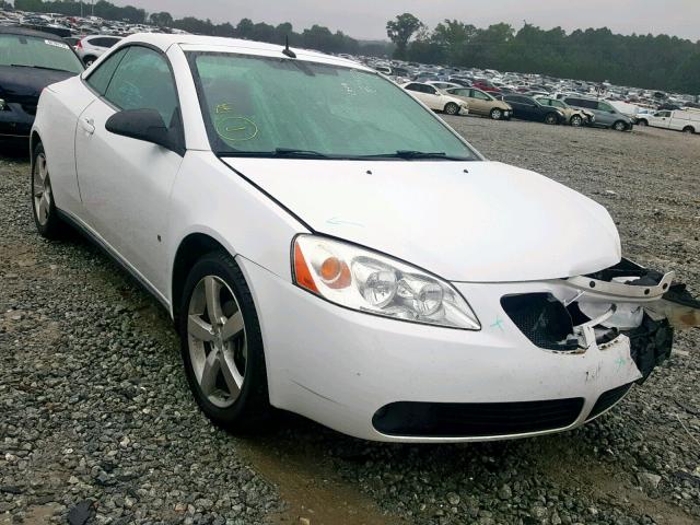 1G2ZH36N994122483 - 2009 PONTIAC G6 GT WHITE photo 1