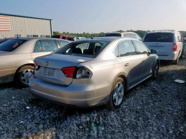 1VWBH7A31CC039764 - 2012 VOLKSWAGEN PASSAT SE SILVER photo 4