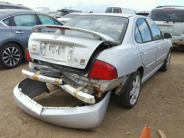 3N1AB51D15L560894 - 2005 NISSAN SENTRA SE- SILVER photo 4