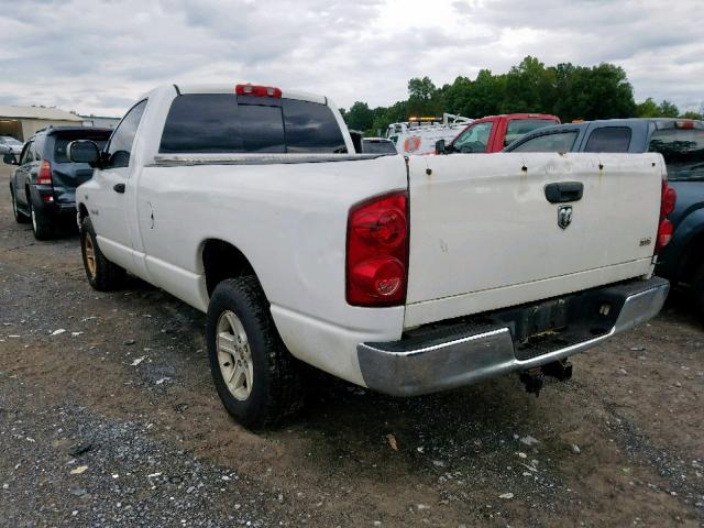 1D7HA16218J119234 - 2008 DODGE RAM 1500 S WHITE photo 3