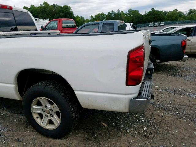 1D7HA16218J119234 - 2008 DODGE RAM 1500 S WHITE photo 9