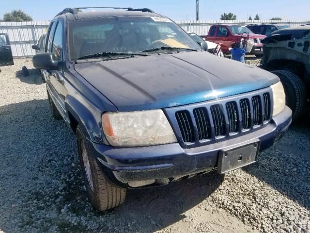 1J4GW58S3YC188372 - 2000 JEEP GRAND CHER BLUE photo 1