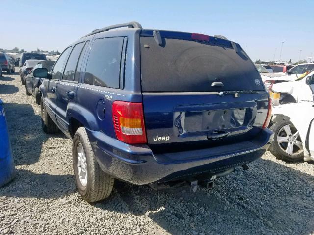 1J4GW58S3YC188372 - 2000 JEEP GRAND CHER BLUE photo 3