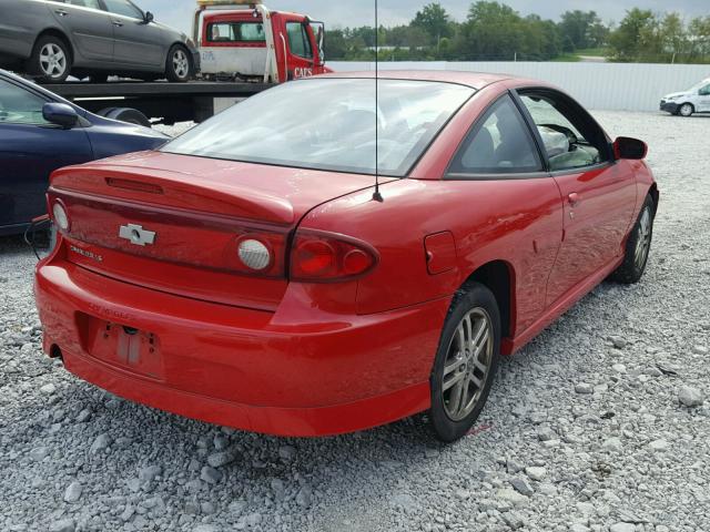 1G1JH12F847104276 - 2004 CHEVROLET CAVALIER L RED photo 4