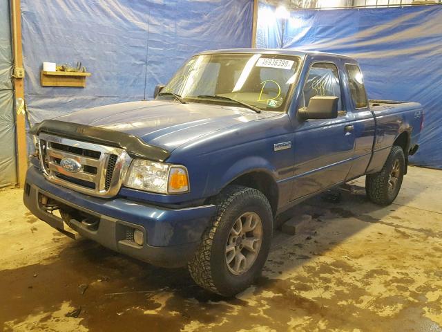 1FTYR15E67PA20838 - 2007 FORD RANGER SUP BLUE photo 2