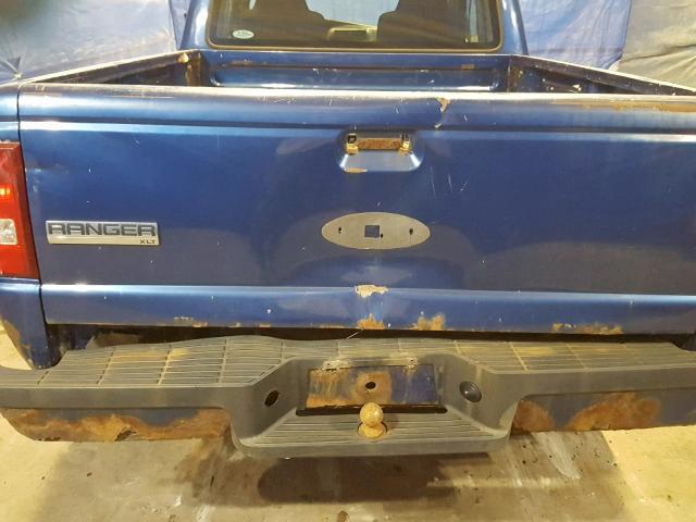 1FTYR15E67PA20838 - 2007 FORD RANGER SUP BLUE photo 9