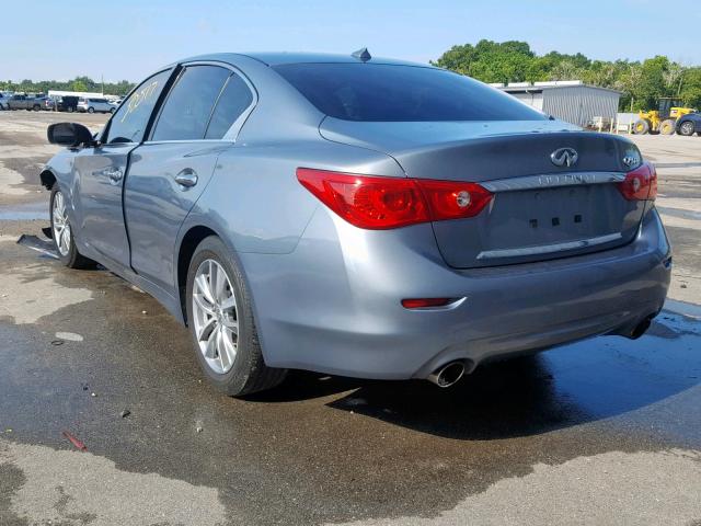 JN1BV7AP8FM333887 - 2015 INFINITI Q50 BASE BLUE photo 3