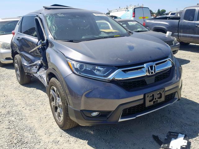 JHLRW2H81KX008620 - 2019 HONDA CR-V EXL GRAY photo 1