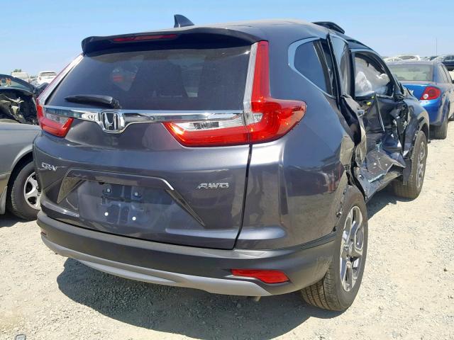 JHLRW2H81KX008620 - 2019 HONDA CR-V EXL GRAY photo 4