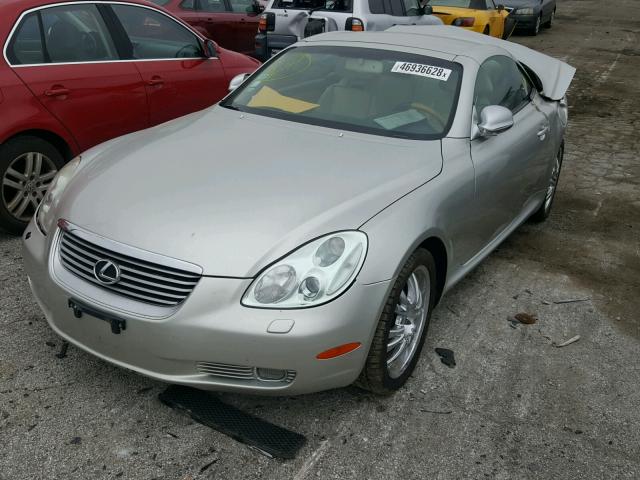 JTHFN48Y950064007 - 2005 LEXUS SC 430 SILVER photo 2