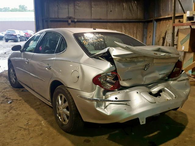 2G4WD532451341255 - 2005 BUICK LACROSSE C SILVER photo 3