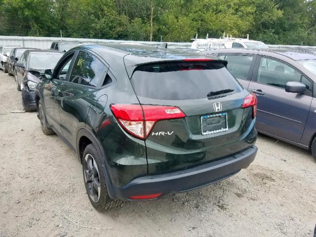 3CZRU5H57JM701779 - 2018 HONDA HR-V EX GREEN photo 3