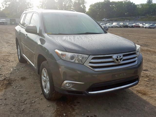 5TDBK3EH1CS154317 - 2012 TOYOTA HIGHLANDER GREEN photo 1