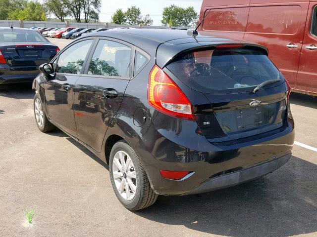 3FADP4EJ1BM173702 - 2011 FORD FIESTA SE BLACK photo 3