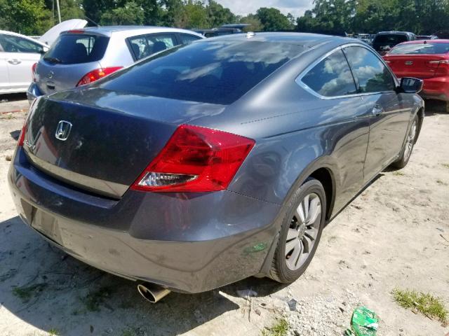 1HGCS1B85CA001077 - 2012 HONDA ACCORD EXL GRAY photo 4