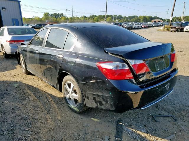 1HGCR2F37DA002359 - 2013 HONDA ACCORD LX BLACK photo 3