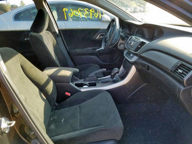 1HGCR2F37DA002359 - 2013 HONDA ACCORD LX BLACK photo 5