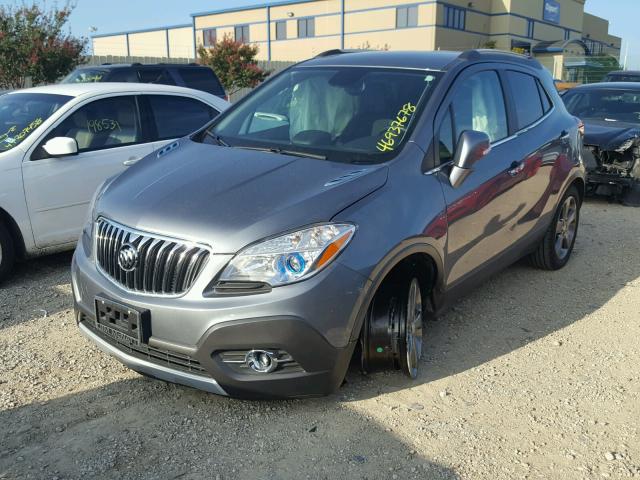 KL4CJBSB8EB561315 - 2014 BUICK ENCORE CON GRAY photo 2