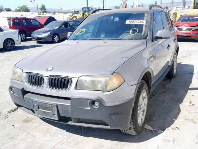 WBXPA73484WC42028 - 2004 BMW X3 2.5I GRAY photo 2