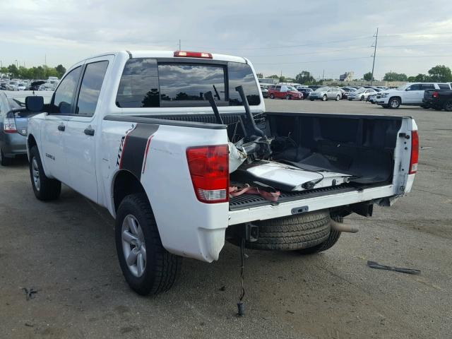 1N6AA0EJ4CN327752 - 2012 NISSAN TITAN S WHITE photo 3