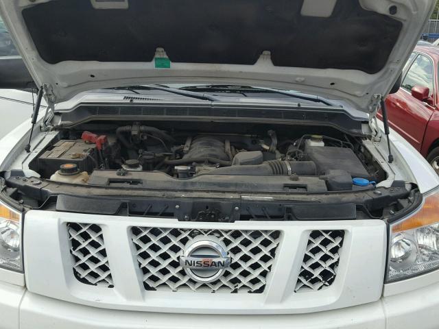 1N6AA0EJ4CN327752 - 2012 NISSAN TITAN S WHITE photo 7