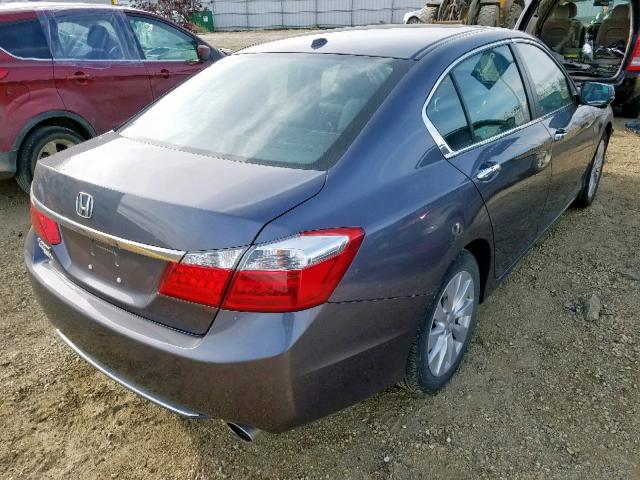 1HGCR2F84FA808657 - 2015 HONDA ACCORD EXL GRAY photo 4