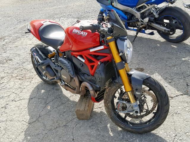 ZDM1RBSW7EB002836 - 2014 DUCATI MONSTER 12 RED photo 1