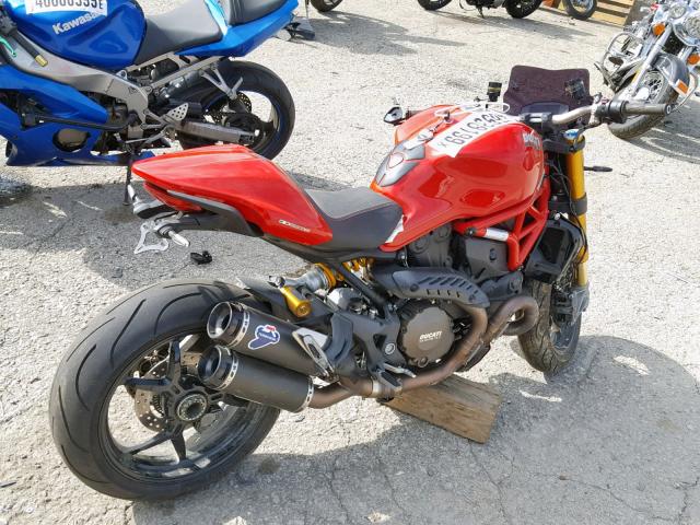 ZDM1RBSW7EB002836 - 2014 DUCATI MONSTER 12 RED photo 4