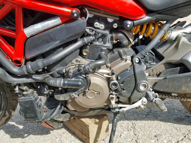 ZDM1RBSW7EB002836 - 2014 DUCATI MONSTER 12 RED photo 7