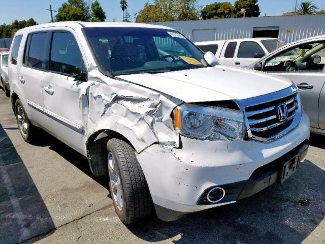 5FNYF4H57FB068847 - 2015 HONDA PILOT EXL WHITE photo 1