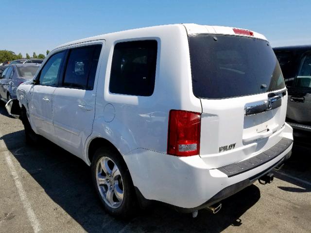 5FNYF4H57FB068847 - 2015 HONDA PILOT EXL WHITE photo 3