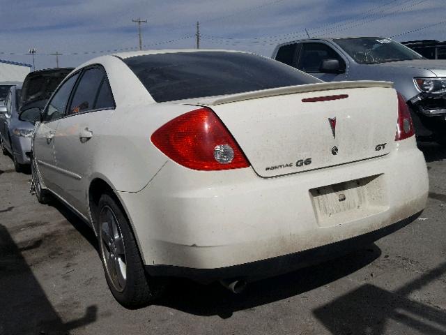 1G2ZH58NX74255579 - 2007 PONTIAC G6 GT WHITE photo 3