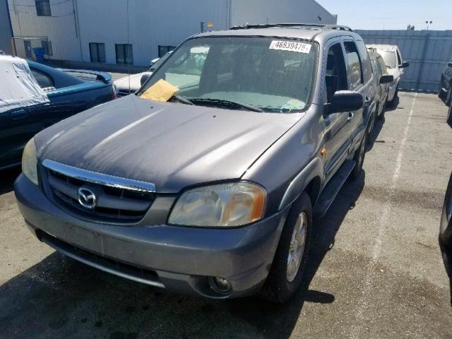 4F2CU08102KM34781 - 2002 MAZDA TRIBUTE LX GRAY photo 2