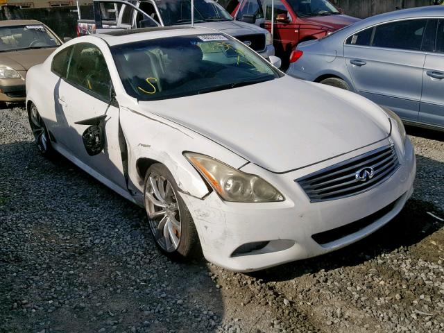 JN1CV6EK4AM102328 - 2010 INFINITI G37 BASE WHITE photo 1