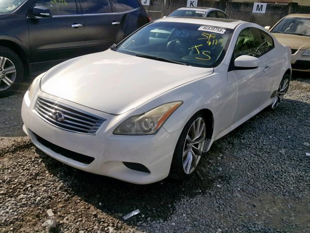 JN1CV6EK4AM102328 - 2010 INFINITI G37 BASE WHITE photo 2