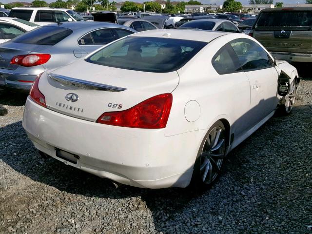 JN1CV6EK4AM102328 - 2010 INFINITI G37 BASE WHITE photo 4