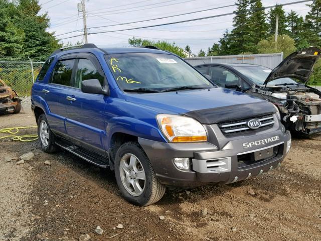 KNDJF723187490244 - 2008 KIA SPORTAGE E BLUE photo 1