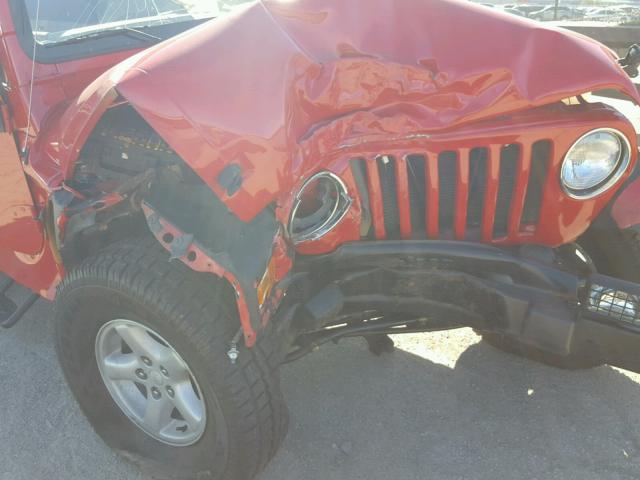 1J4FA29123P315712 - 2003 JEEP WRANGLER / RED photo 9