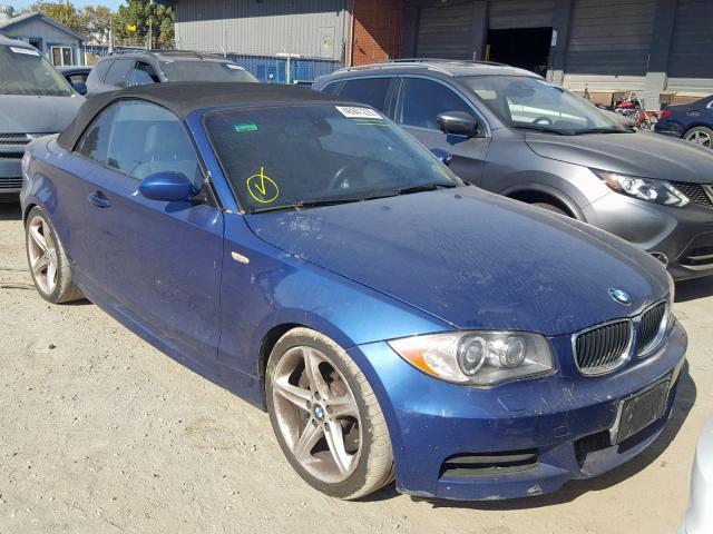 WBAUN935X8VF56118 - 2008 BMW 135 I BLUE photo 1