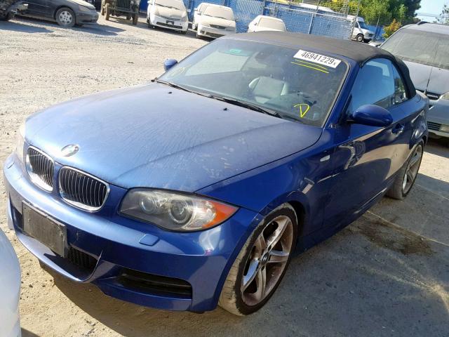 WBAUN935X8VF56118 - 2008 BMW 135 I BLUE photo 2