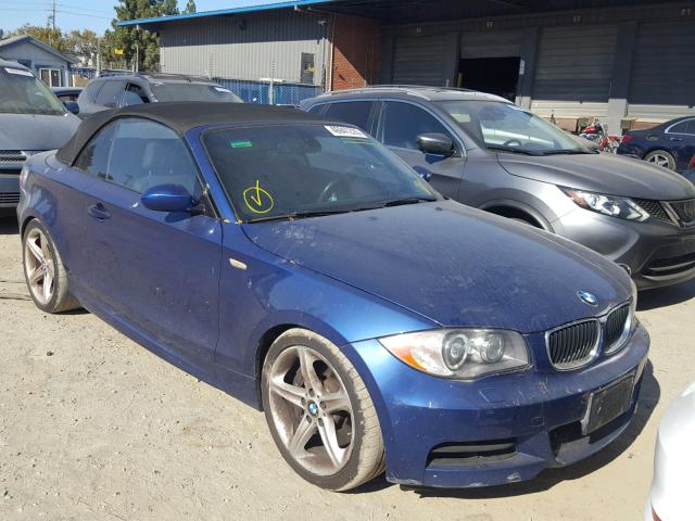 WBAUN935X8VF56118 - 2008 BMW 135 I BLUE photo 9