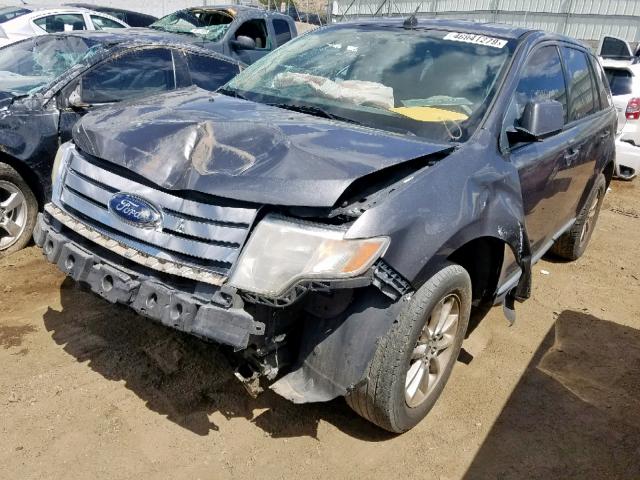 2FMDK3JC9ABA26713 - 2010 FORD EDGE SEL GRAY photo 2