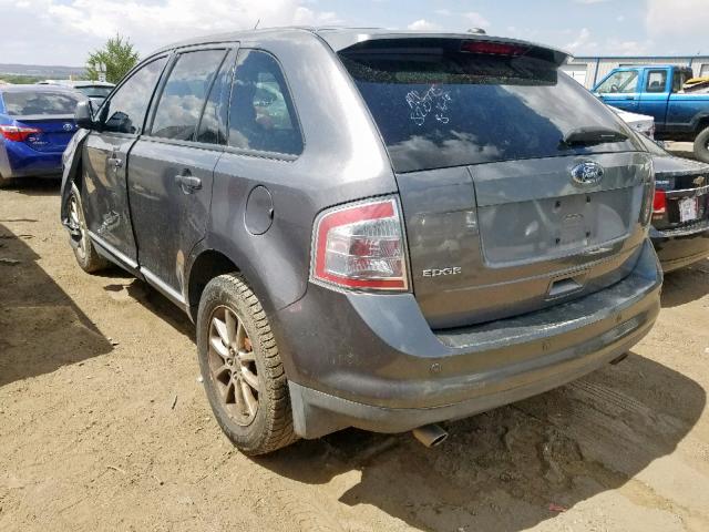 2FMDK3JC9ABA26713 - 2010 FORD EDGE SEL GRAY photo 3