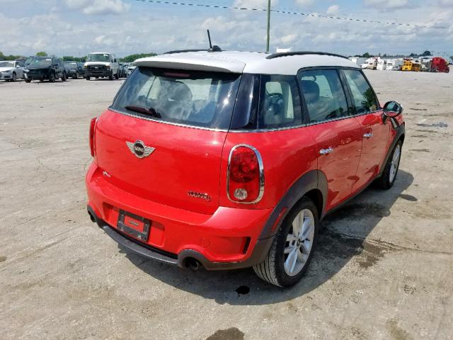 WMWZC5C51BWL53704 - 2011 MINI COOPER S C RED photo 4