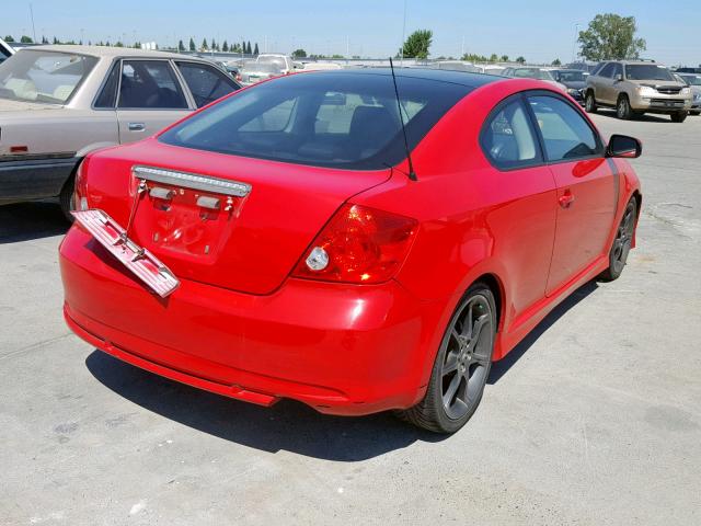 JTKDE177650058075 - 2005 TOYOTA SCION TC წითელი ფოტო 4