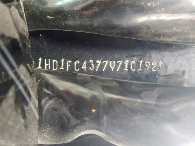 1HD1FC4377Y710192 - 2007 HARLEY-DAVIDSON FLHTCUI BLACK photo 10