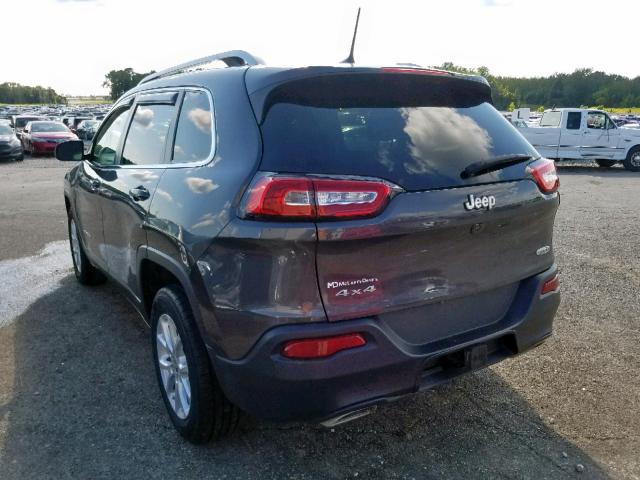 1C4PJMCS2HD227677 - 2017 JEEP CHEROKEE L GRAY photo 3