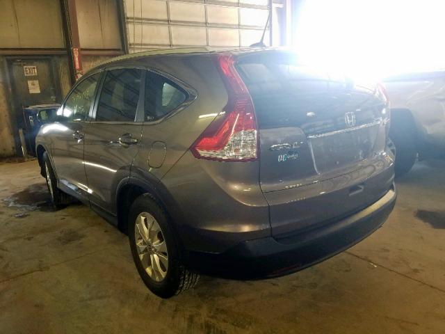 5J6RM4H77CL080950 - 2012 HONDA CR-V EXL GRAY photo 3