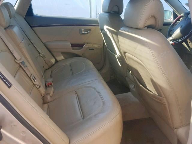 KMHFC46F36A115789 - 2006 HYUNDAI AZERA SE GOLD photo 6